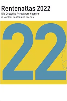Das Bild zeigt das Titelbild DRV-Rentenatlas 2022